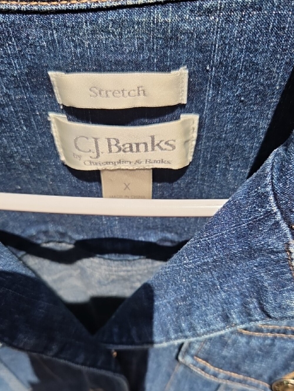 CJ Banks Women's Dark Blue Denim Jacket Size X - Picture 2 of 12